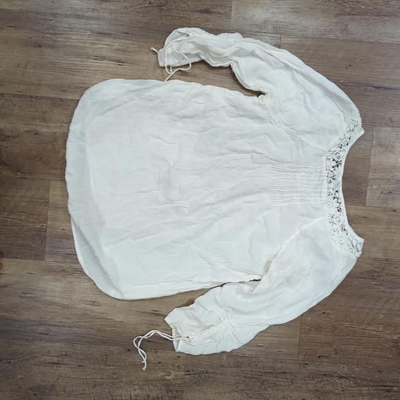 Ralph Lauren Cream Embroidered Women's Top - Picture 3 of 5